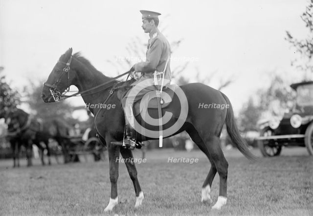 Col. Nicolai Golejevski, Military Attache, Russian Embassy - Cavalry Review, 1913. Creator: Harris & Ewing.