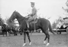 Col. Nicolai Golejevski, Military Attache, Russian Embassy - Cavalry Review, 1913. Creator: Harris & Ewing