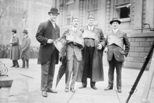 Col. A.S. Bacon -- Theo. Mackey -- Geo. A. Dyack -- Alex. M. Cohn of Cal. in N.Y., 1914. Creator: Bain News Service