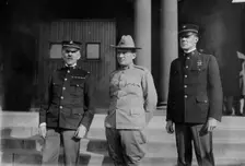 Col. Barnett - Col. LeJeune - Col. Powers, 1913. Creators: Bain News Service, George Graham Bain