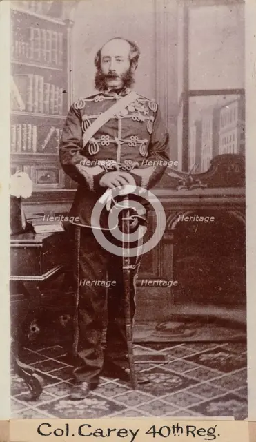 Col. Carey 40th Reg, c.1900. Creator: William Francis Gordon.