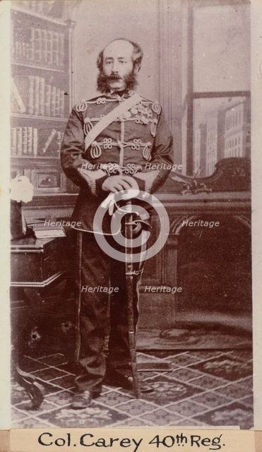 Col. Carey 40th Reg, c.1900. Creator: William Francis Gordon.