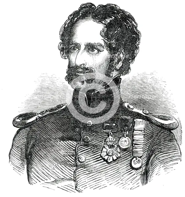 Col. Chatterton, M.P. for Cork, 1850. Creator: Unknown.