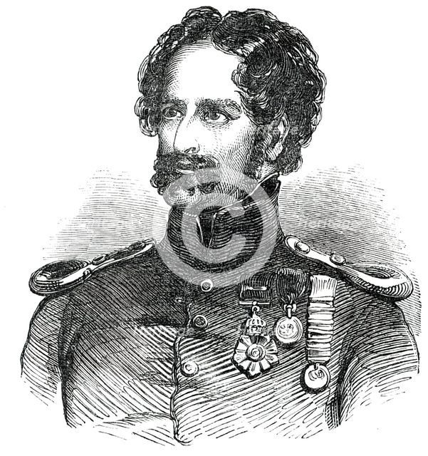 Col. Chatterton, M.P. for Cork, 1850. Creator: Unknown.