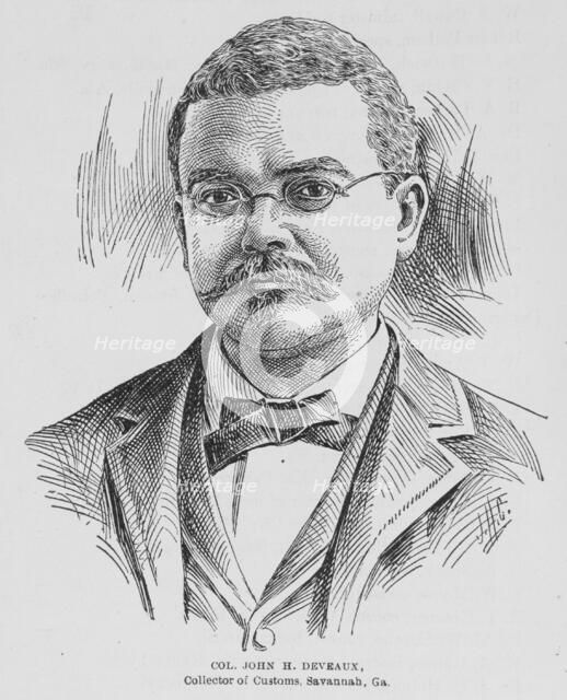 Col. John H. Deveaux, collector of customs, Savannah, Ga., (1899?). Creator: Unknown.