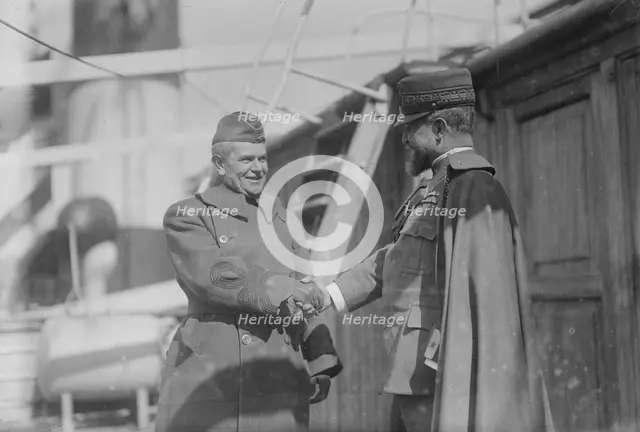 Col. Wm. Wallace & Gen. Guglielmotti, Apr 1919. Creator: Bain News Service.