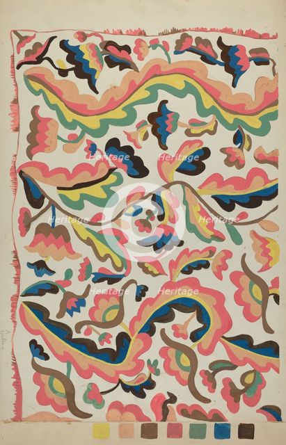 Colcha, 1935/1942. Creator: Etna Wiswall.
