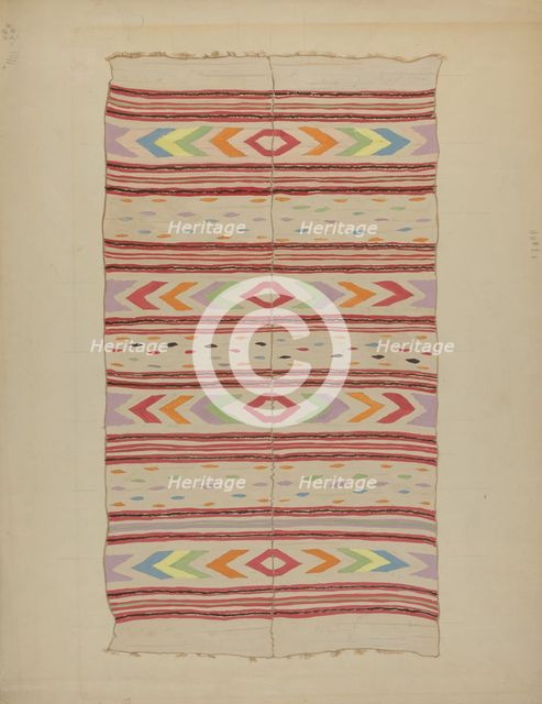 Colcha, 1935/1942. Creator: Unknown.