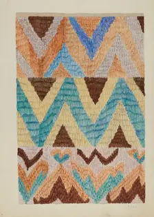 Colcha (Bedspread), c. 1937. Creator: Marjery Parish