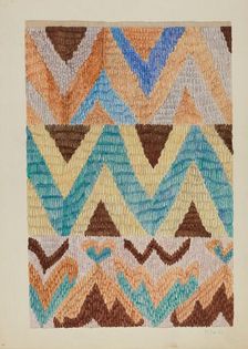 Colcha (Bedspread), c. 1937. Creator: Marjery Parish