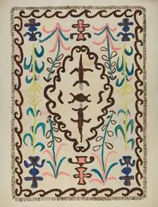Colcha, c. 1937. Creator: Marjery Parish
