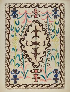 Colcha, c. 1937. Creator: Marjery Parish
