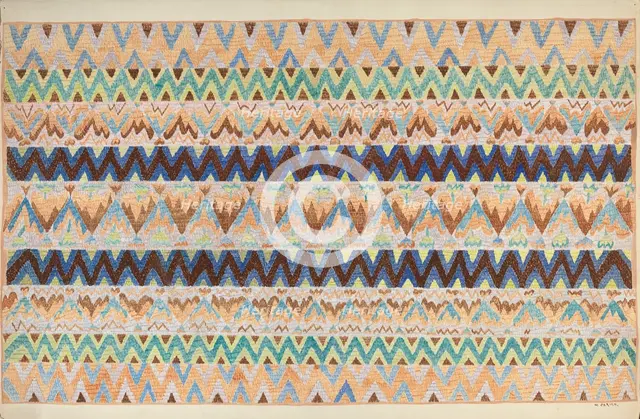 Colcha, c. 1937. Creator: Marjery Parish.