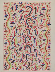 Colcha, c. 1937. Creator: Marjery Parish
