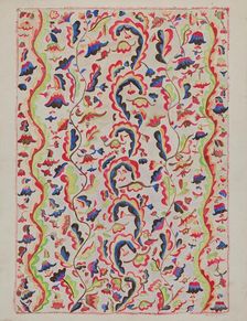 Colcha, c. 1937. Creator: Marjery Parish