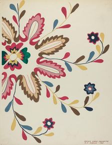 Colcha Plate, 1935/1942. Creator: Majel G. Claflin