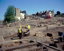 Colchester Roman Site Excavation, St Mary Hospital Archaeological site, c20th century