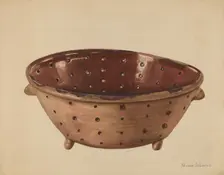 Colander, c. 1936. Creator: Yolande Delasser