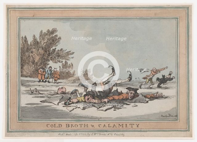 Cold Broth & Calamity, January 26, 1792., January 26, 1792. Creator: Thomas Rowlandson.
