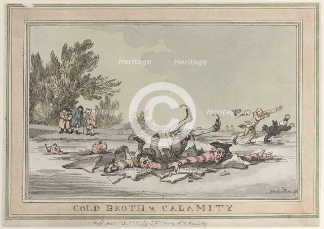 Cold Broth & Calamity, January 26, 1792., January 26, 1792. Creator: Thomas Rowlandson.