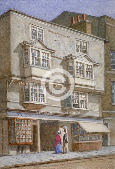 Coleman Street, City of London, 1868.                                                   Artist: JT Wilson