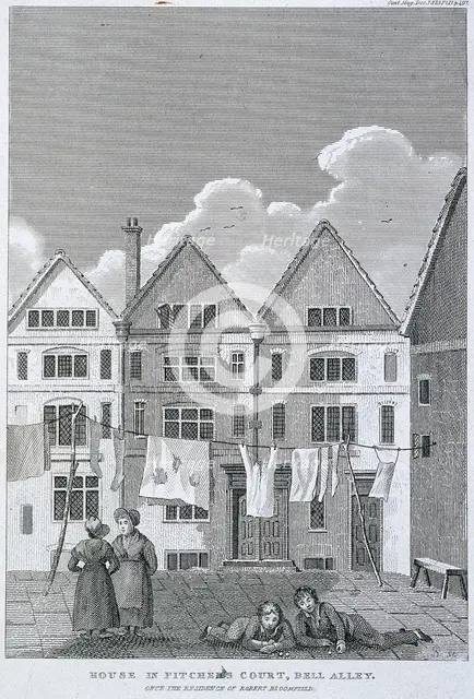 Coleman Street, London, 1823. Artist: Anon
