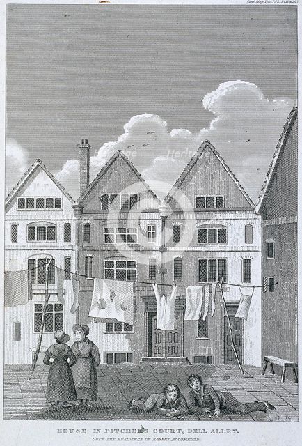 Coleman Street, London, 1823. Artist: Anon