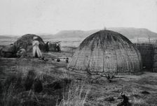Colenso, South Africa: African kraal huts, 1905. Creator: Geoffrey L Parsons