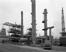 Coleshill Gas Works under construction, Warwickshire, 1962. Creator: Michael Walters