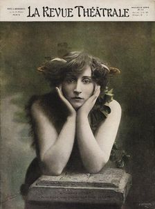 Colette as Le Petit Faune in Le Desir, La Chimere et l'Amour at Théâtre des Mathurins, 1906. Creator: Anonymous