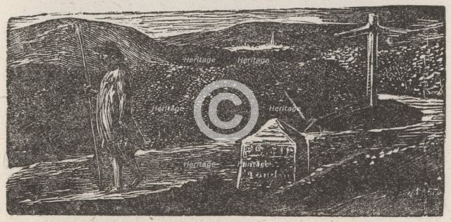 Colinet's 'Fond Desire Strange Lands to Know', 1821.  Creator: William Blake.