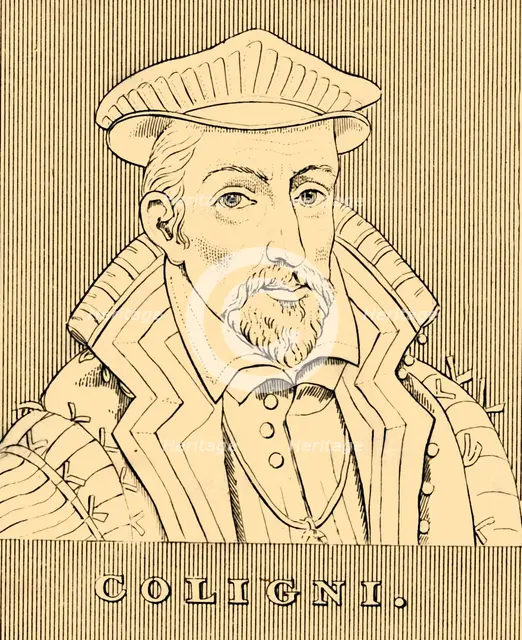 'Coligni', (1519-1572), 1830. Creator: Unknown.