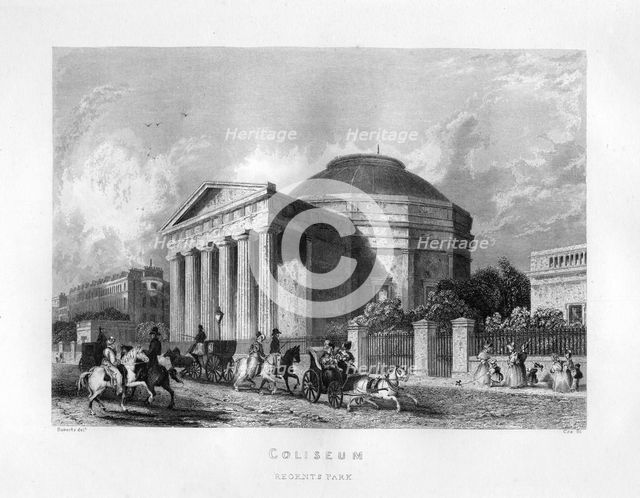 Coliseum, Regent's Park, London, 19th century.Artist: Cox