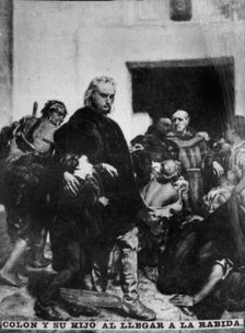 Colombus arriving at Rabida, (15th century), 1920s