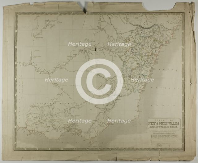 Colony of New South Wales and Australia Felix, n.d. Creator: W & AK Johnston.