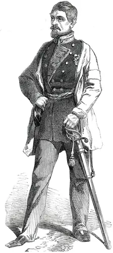Colonel Von der Tann, Chief of the Staff of General Willisen, 1850. Creator: Unknown