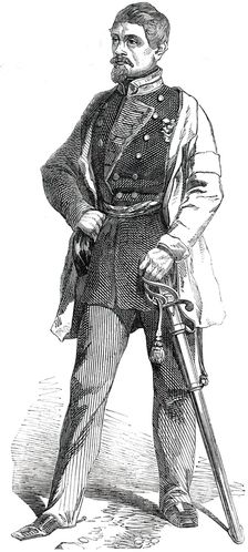 Colonel Von der Tann, Chief of the Staff of General Willisen, 1850. Creator: Unknown