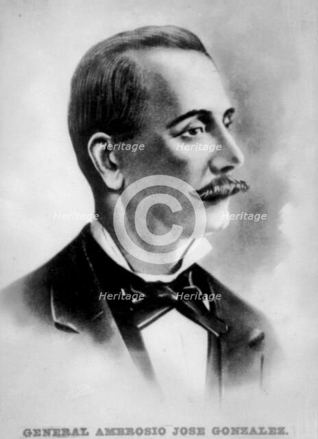 Colonel Ambrosio José Gonzales (1818-1893), Cuban revolutionary. Artist: Unknown