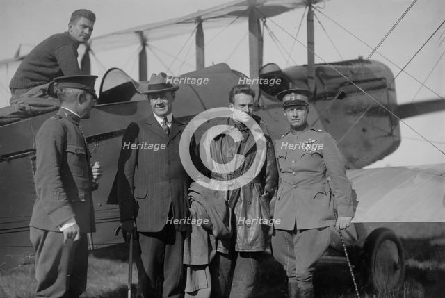 Colonel Archie Miller, Benedict Crowell, Lieutenant Ross Kirkpatrick, General William Mitchell, 1919 Creator: Bain News Service.