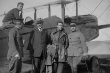 Colonel Archie Miller, Benedict Crowell, Lieutenant Ross Kirkpatrick, General William Mitchell, 1919 Creator: Bain News Service