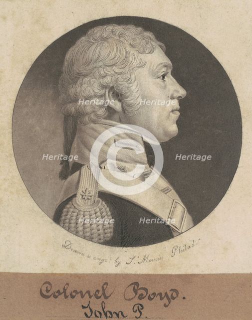 Colonel Boyd, 1802. Creator: Charles Balthazar Julien Févret de Saint-Mémin.