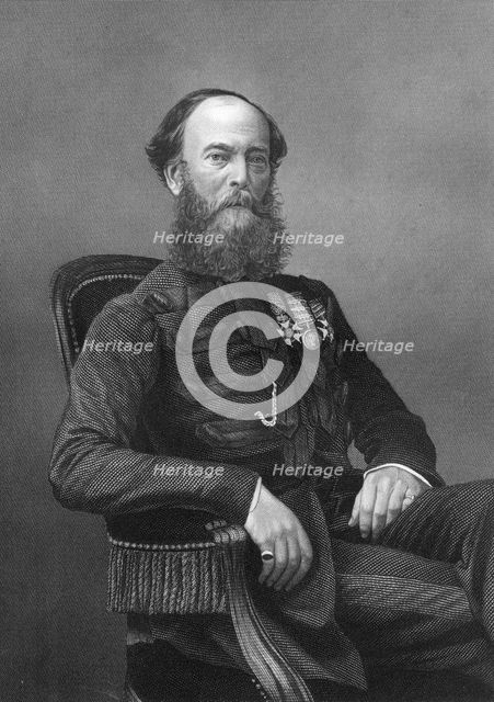 Colonel Brownrigg, British soldier, 1857.Artist: DJ Pound