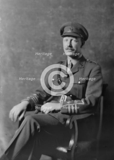 Colonel Dreyer, portrait photograph, 1918 Apr. 16. Creator: Arnold Genthe.