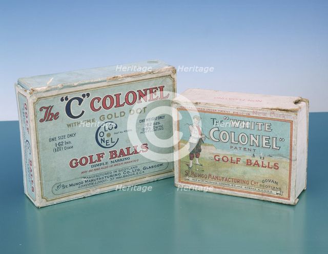 Colonel golf ball boxes, c1910. Creator: Unknown.