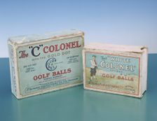 Colonel golf ball boxes, c1910. Creator: Unknown