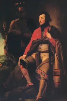 Colonel Guy Johnson and Karonghyontye (Captain David Hill) 1776. Artist: Benjamin West