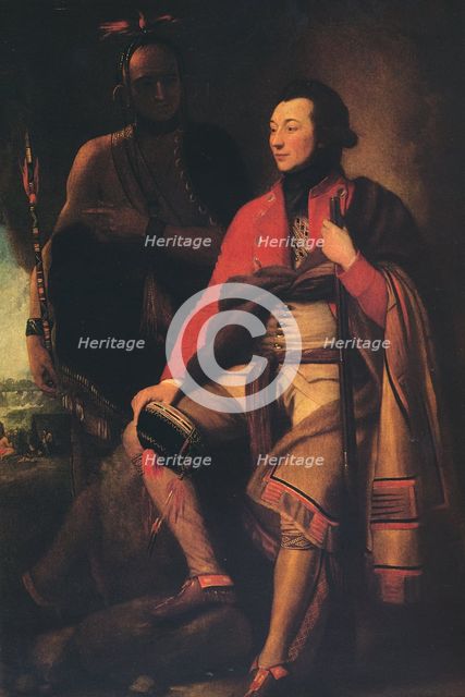 'Colonel Guy Johnson and Karonghyontye (Captain David Hill)', 1776. Artist: Benjamin West.