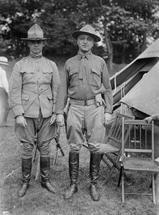 Colonel J.R. Howlett, Major G.G. Hollander, 1917. Creator: Bain News Service