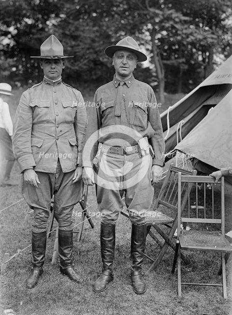 Colonel J.R. Howlett, Major G.G. Hollander, 1917. Creator: Bain News Service.
