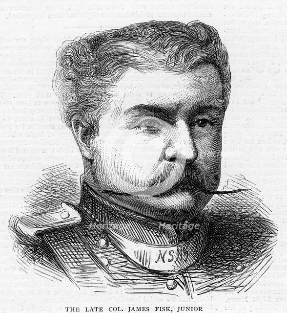 'Colonel James Fisk, Junior', c19th century. Artist: Unknown